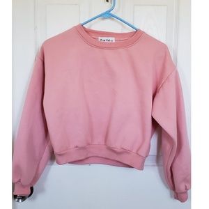 Pink Crop Sweater